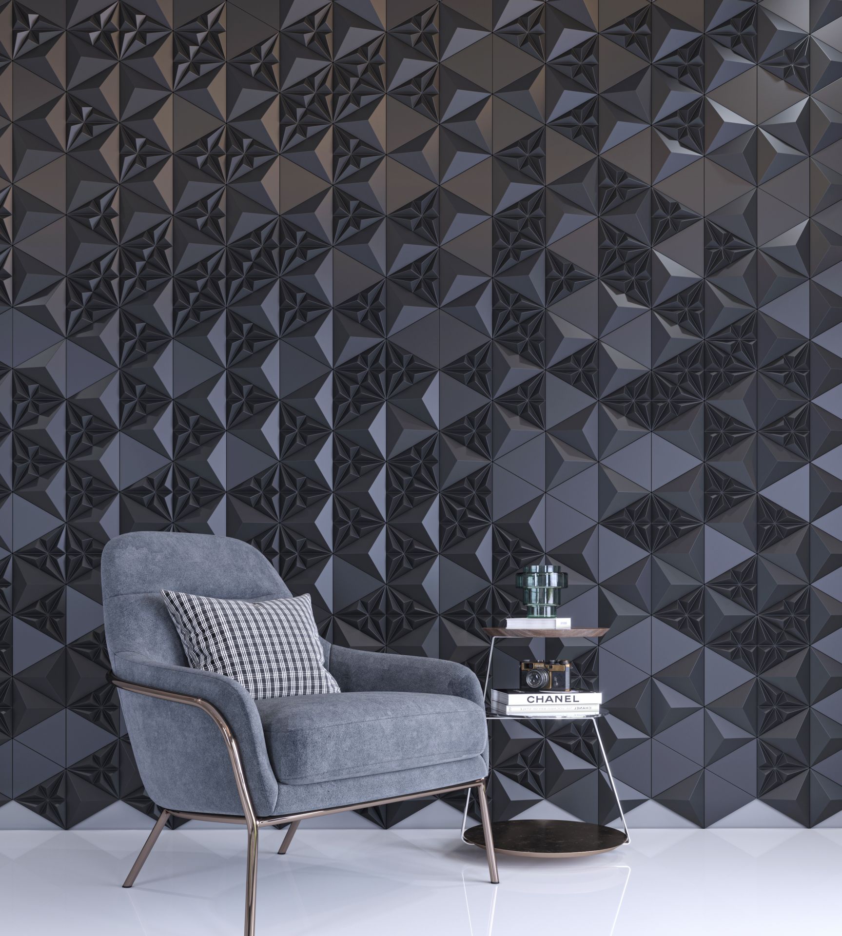 3D Wall Nava | Anthrazit